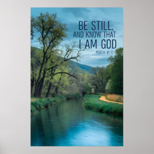 Inspirational Biblical Quotation from Psalms  Poster