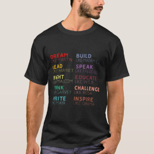 Inspirational Black History Leaders T-Shirt