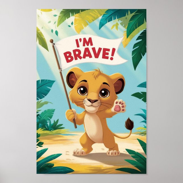 Inspirational Bravery for Kids Poster (Front)