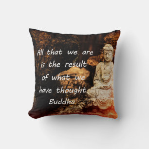 Inspirational Buddha Quote Cushion