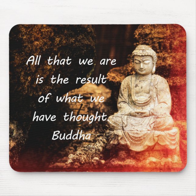 Inspirational Buddha Quote Mouse Mat (Front)