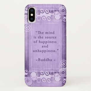 Inspirational Buddha Quote Typography iPhone X Case