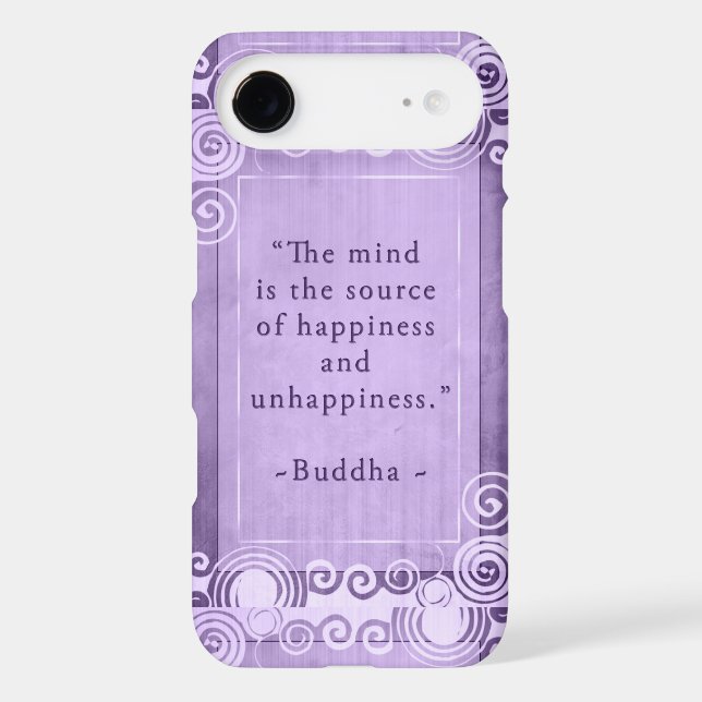 Inspirational Buddha Quote Typography Case-Mate iPhone Case (Back)