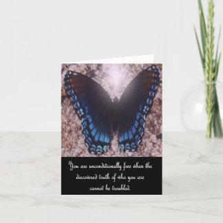 Inspirational Butterfly Note Card 1