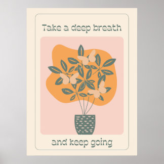 Inspirational Butterfly Plant Poster