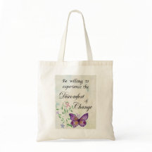 Inspirational Butterfly Tote Bag!  Great gift!