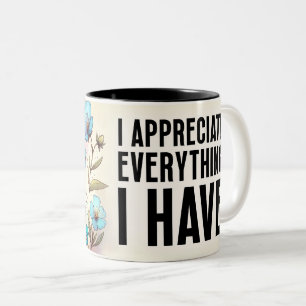 Inspirational Butterfly Wrap Two-Tone Coffee Mug