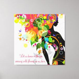 Inspirational Butterfly Wrapped Canvas