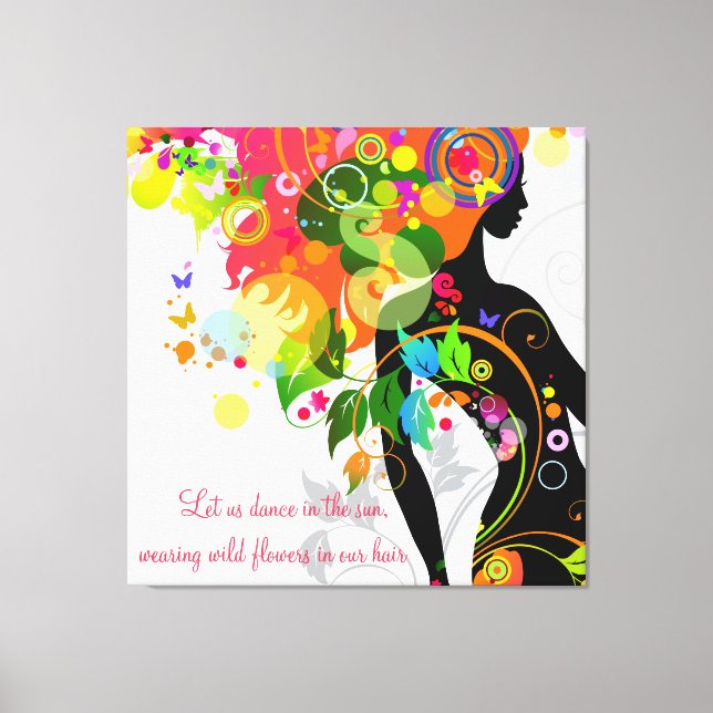 Inspirational Butterfly Wrapped Canvas (Front)