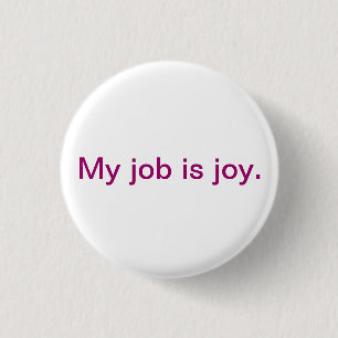 Inspirational button - joy