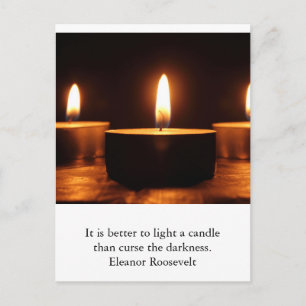 Inspirational card : light in darkness