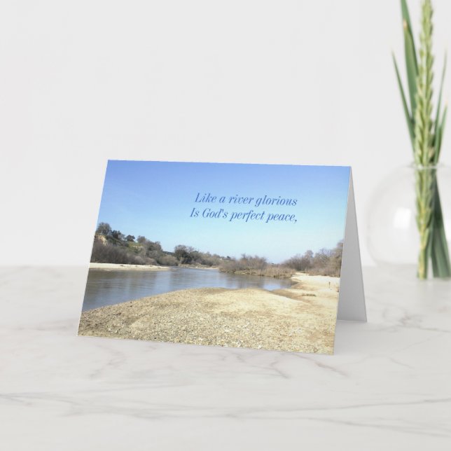 Inspirational card: Like a River Glorious Card (Front)
