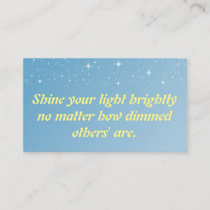 Inspirational Card - Shine