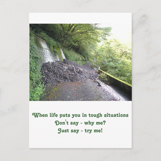 Inspirational card : tough situations (Front)