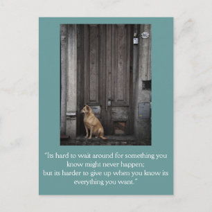 Inspirational card: Waiting 1 Postcard