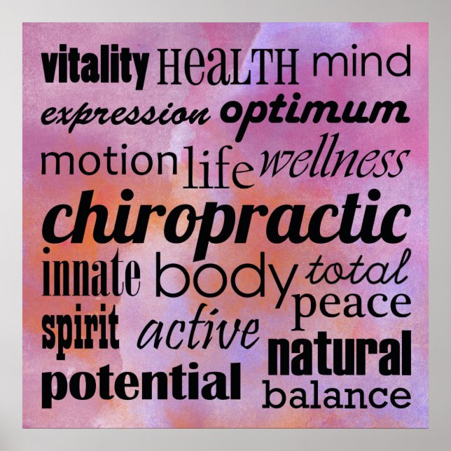 Inspirational Chiropractic Poster (Front)