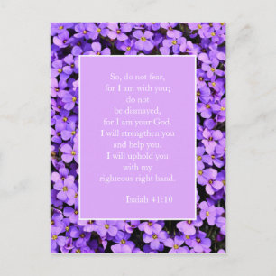 Inspirational Christian Bible Verse Anxiety Postcard