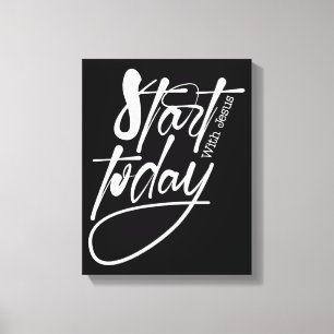 Inspirational Christian Bible Verse Canvas Print
