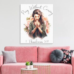 Inspirational Christian Bible Verse Canvas Print