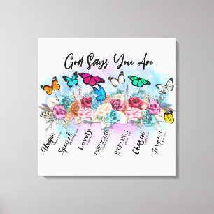 Inspirational Christian Bible Verse Canvas Print