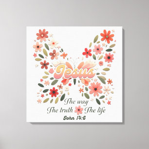 Inspirational Christian Bible Verse Canvas Print