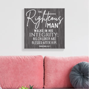 Inspirational Christian Bible Verse Canvas Print