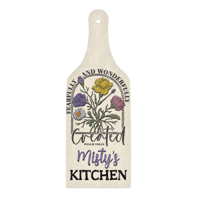 Inspirational Christian Bible Verse  Cutting Board (Front)