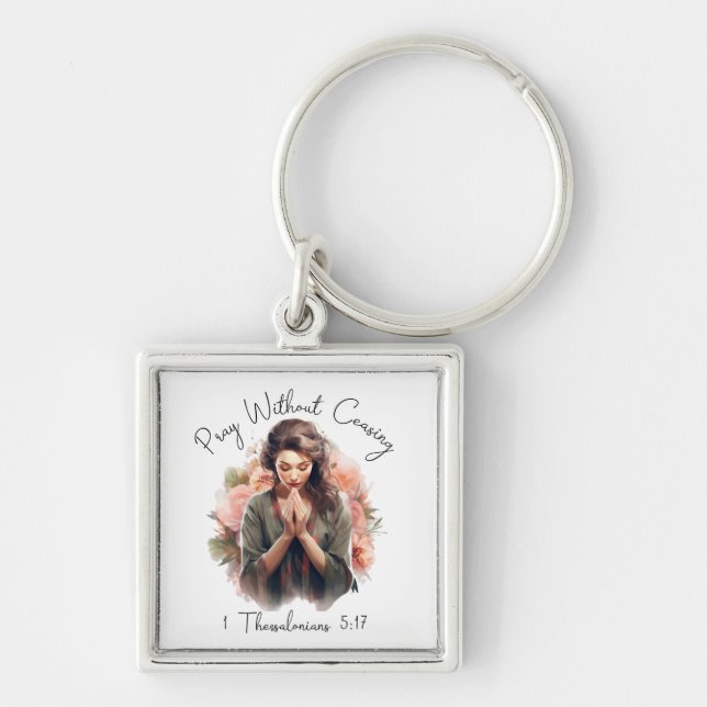 Inspirational Christian Bible Verse Key Ring (Front)