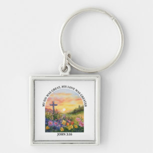 Inspirational Christian Bible Verse Key Ring