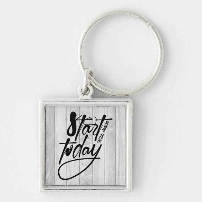 Inspirational Christian Bible Verse Key Ring (Front)