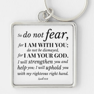 Inspirational Christian Bible Verse Key Ring