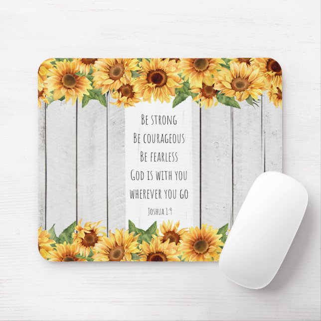 inspirational Christian Bible Verse Mouse Mat (With Mouse)