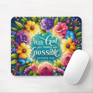 inspirational Christian Bible Verse Mouse Mat
