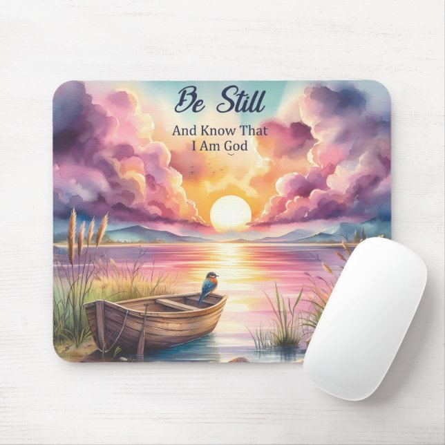 inspirational Christian Bible Verse Mouse Mat (With Mouse)