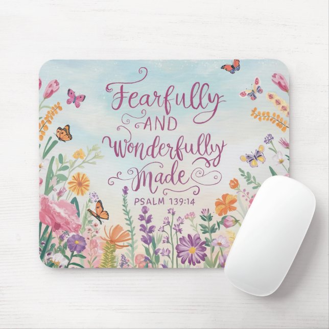 inspirational Christian Bible Verse Mouse Mat (With Mouse)