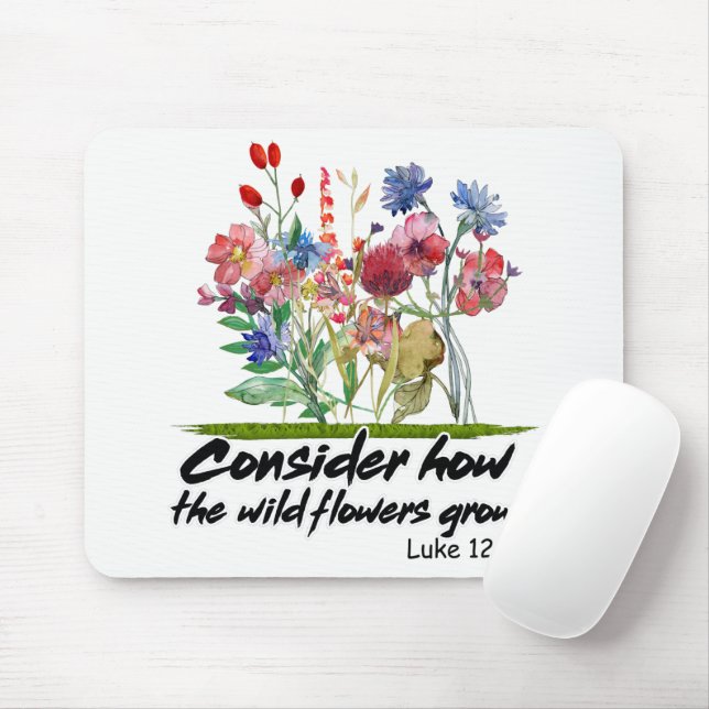 Inspirational Christian Bible Verse Mouse Mat (With Mouse)