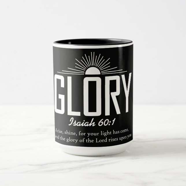 Inspirational Christian Bible Verse Mug (Center)
