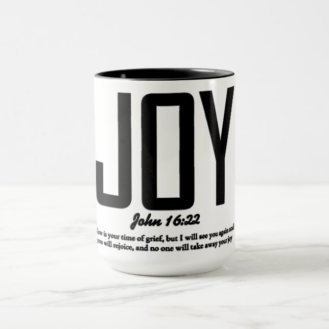 Inspirational Christian Bible Verse Mug (Center)