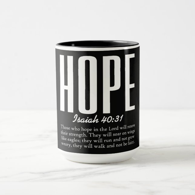 Inspirational Christian Bible Verse Mug (Center)