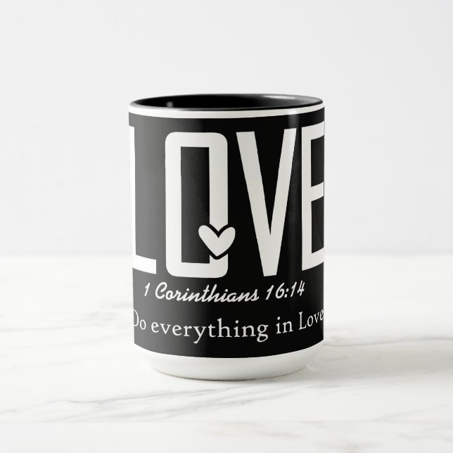 Inspirational Christian Bible Verse Mug (Center)