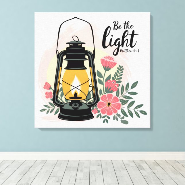  Inspirational Christian Bible Verse /Scripture Canvas Print (Insitu(Wood Floor))
