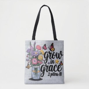 Inspirational Christian Bible Verse /Scripture Tote Bag
