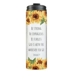 Inspirational Christian Bible Verse Thermal Tumbler