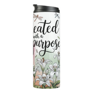Inspirational Christian Bible Verse Thermal Tumbler