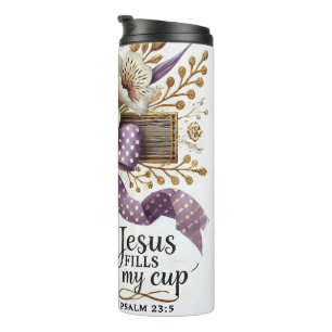 Inspirational Christian Bible Verse Thermal Tumbler