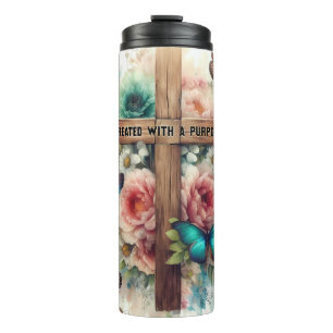 Inspirational Christian Bible Verse Thermal Tumbler