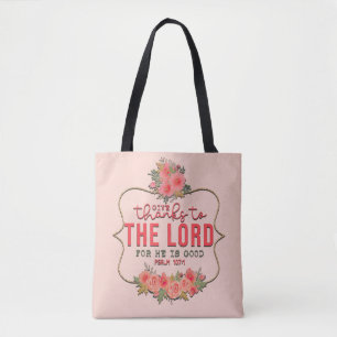 Inspirational Christian Bible Verse Tote Bag