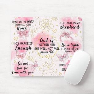 Inspirational Christian Bible Verses Mouse Mat