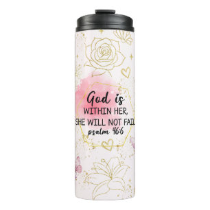Inspirational Christian Bible Verses Thermal Tumbler