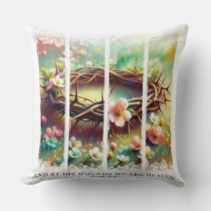 Inspirational Christian Crown Of Thorns Cushion
